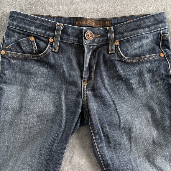 Dylan & George Jeans Womens 26 Blue Elizabeth Low Rise Boot Cut mes. (28.5x30) - Picture 10 of 13